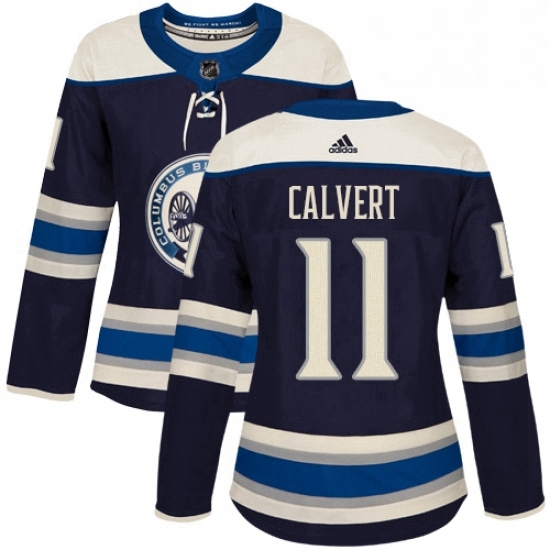 Womens Adidas Columbus Blue Jackets 11 Matt Calvert Authentic Navy Blue Alternate NHL Jersey Womens Adidas Columbus Blue Jackets 11 Matt Calvert Authentic Navy Blue Alternate NHL Jersey