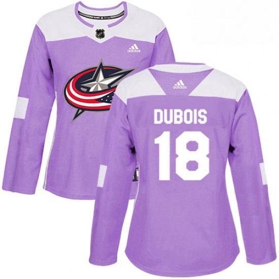 Womens Adidas Columbus Blue Jackets 18 Pierre Luc Dubois Authentic Purple Fights Cancer Practice NHL Jersey Womens Adidas Columbus Blue Jackets 18 Pierre Luc Dubois Authentic Purple Fights Cancer Practice NHL Jersey
