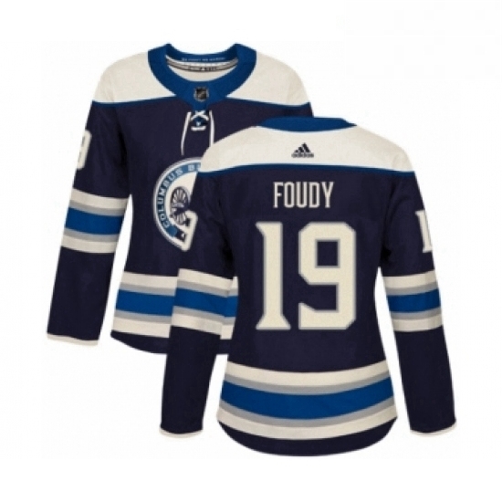 Womens Adidas Columbus Blue Jackets 19 Liam Foudy Premier Navy Blue Alternate NHL Jersey Womens Adidas Columbus Blue Jackets 19 Liam Foudy Premier Navy Blue Alternate NHL Jersey