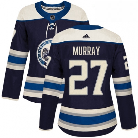 Womens Adidas Columbus Blue Jackets 27 Ryan Murray Authentic Navy Blue Alternate NHL Jersey Womens Adidas Columbus Blue Jackets 27 Ryan Murray Authentic Navy Blue Alternate NHL Jersey
