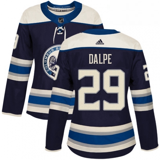 Womens Adidas Columbus Blue Jackets 29 Zac Dalpe Authentic Navy Blue Alternate NHL Jersey Womens Adidas Columbus Blue Jackets 29 Zac Dalpe Authentic Navy Blue Alternate NHL Jersey