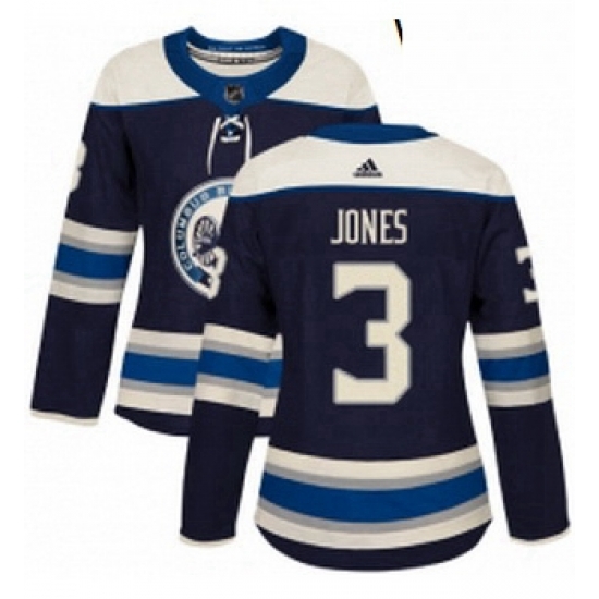 Womens Adidas Columbus Blue Jackets 3 Seth Jones Authentic Navy Blue Alternate NHL Jersey Womens Adidas Columbus Blue Jackets 3 Seth Jones Authentic Navy Blue Alternate NHL Jersey