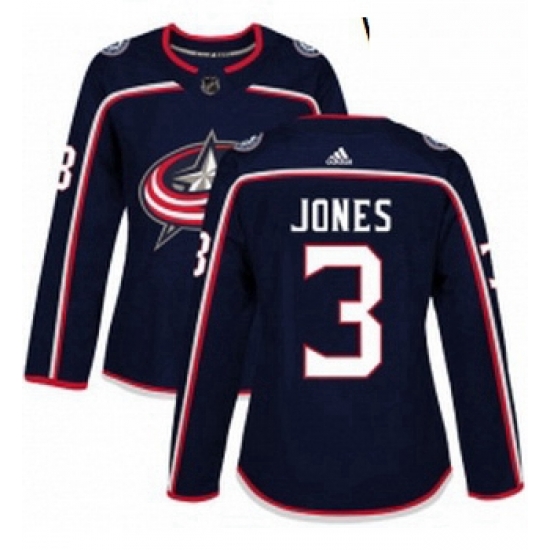 Womens Adidas Columbus Blue Jackets 3 Seth Jones Authentic Navy Blue Home NHL Jersey Womens Adidas Columbus Blue Jackets 3 Seth Jones Authentic Navy Blue Home NHL Jersey