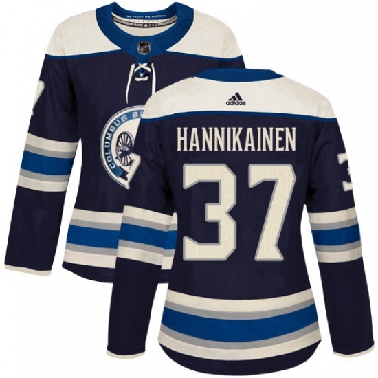 Womens Adidas Columbus Blue Jackets 37 Markus Hannikainen Authentic Navy Blue Alternate NHL Jersey Womens Adidas Columbus Blue Jackets 37 Markus Hannikainen Authentic Navy Blue Alternate NHL Jersey