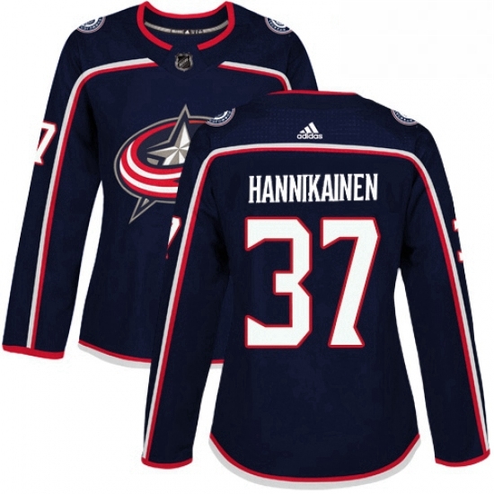 Womens Adidas Columbus Blue Jackets 37 Markus Hannikainen Authentic Navy Blue Home NHL Jersey Womens Adidas Columbus Blue Jackets 37 Markus Hannikainen Authentic Navy Blue Home NHL Jersey
