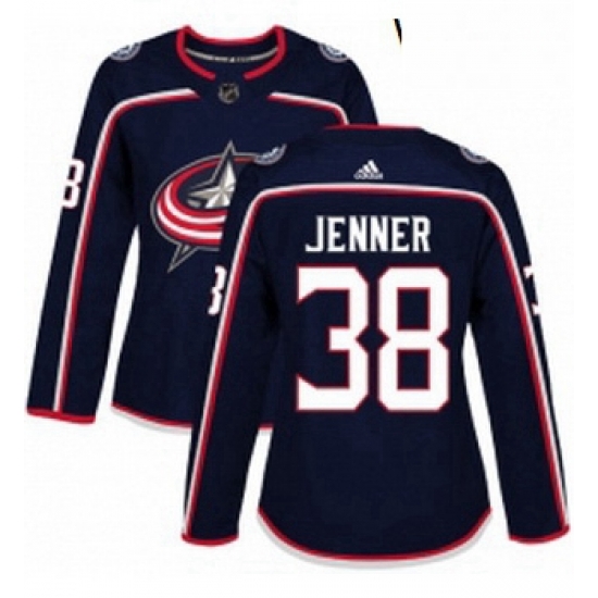 Womens Adidas Columbus Blue Jackets 38 Boone Jenner Authentic Navy Blue Home NHL Jersey Womens Adidas Columbus Blue Jackets 38 Boone Jenner Authentic Navy Blue Home NHL Jersey