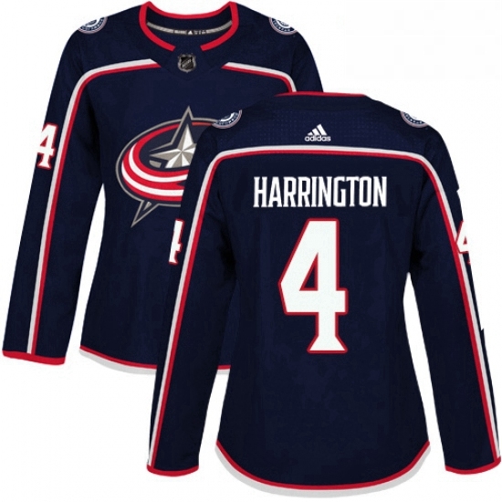 Womens Adidas Columbus Blue Jackets 4 Scott Harrington Authentic Navy Blue Home NHL Jersey Womens Adidas Columbus Blue Jackets 4 Scott Harrington Authentic Navy Blue Home NHL Jersey