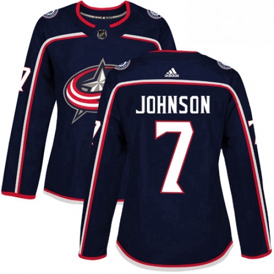 Womens Adidas Columbus Blue Jackets 7 Jack Johnson Premier Navy Blue Home NHL Jersey Womens Adidas Columbus Blue Jackets 7 Jack Johnson Premier Navy Blue Home NHL Jersey