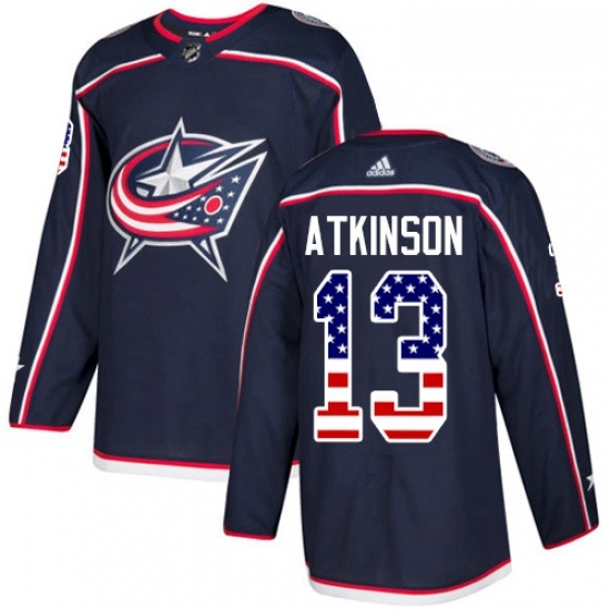 Youth Adidas Columbus Blue Jackets 13 Cam Atkinson Authentic Navy Blue USA Flag Fashion NHL Jersey Youth Adidas Columbus Blue Jackets 13 Cam Atkinson Authentic Navy Blue USA Flag Fashion NHL Jersey