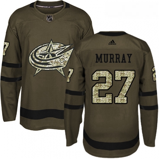 Youth Adidas Columbus Blue Jackets 27 Ryan Murray Premier Green Salute to Service NHL Jersey Youth Adidas Columbus Blue Jackets 27 Ryan Murray Premier Green Salute to Service NHL Jersey