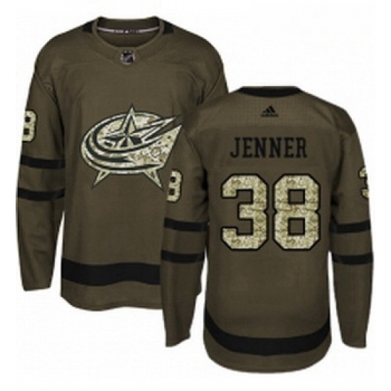 Youth Adidas Columbus Blue Jackets 38 Boone Jenner Authentic Green Salute to Service NHL Jersey Youth Adidas Columbus Blue Jackets 38 Boone Jenner Authentic Green Salute to Service NHL Jersey