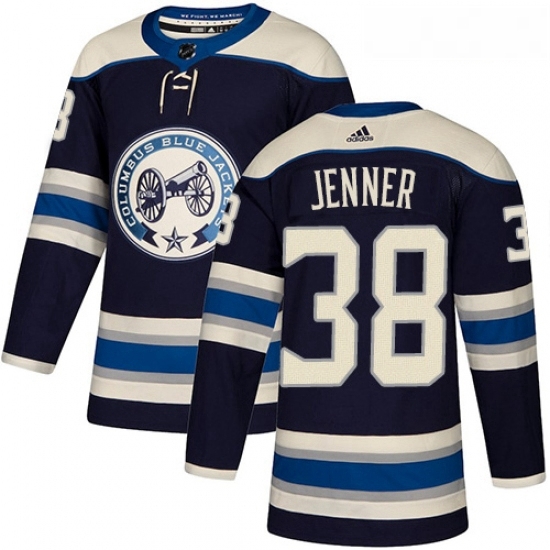 Youth Adidas Columbus Blue Jackets 38 Boone Jenner Authentic Navy Blue Alternate NHL Jersey Youth Adidas Columbus Blue Jackets 38 Boone Jenner Authentic Navy Blue Alternate NHL Jersey