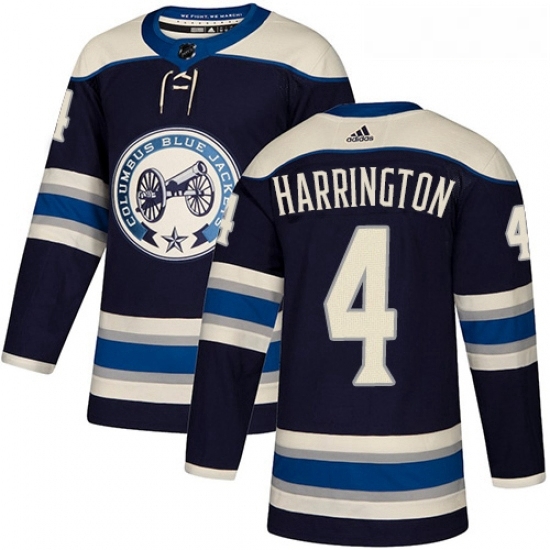 Youth Adidas Columbus Blue Jackets 4 Scott Harrington Authentic Navy Blue Alternate NHL Jersey Youth Adidas Columbus Blue Jackets 4 Scott Harrington Authentic Navy Blue Alternate NHL Jersey