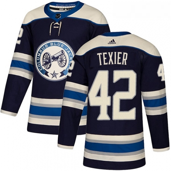 Youth Adidas Columbus Blue Jackets 42 Alexandre Texier Authentic Navy Blue Alternate NHL Jersey Youth Adidas Columbus Blue Jackets 42 Alexandre Texier Authentic Navy Blue Alternate NHL Jersey