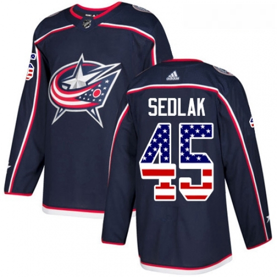 Youth Adidas Columbus Blue Jackets 45 Lukas Sedlak Authentic Navy Blue USA Flag Fashion NHL Jersey Youth Adidas Columbus Blue Jackets 45 Lukas Sedlak Authentic Navy Blue USA Flag Fashion NHL Jersey