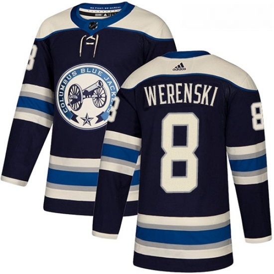 Youth Adidas Columbus Blue Jackets 8 Zach Werenski Authentic Navy Blue Alternate NHL Jersey Youth Adidas Columbus Blue Jackets 8 Zach Werenski Authentic Navy Blue Alternate NHL Jersey