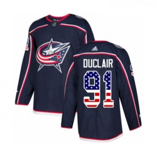 Youth Adidas Columbus Blue Jackets 91 Anthony Duclair Authentic Navy Blue USA Flag Fashion NHL Jersey Youth Adidas Columbus Blue Jackets 91 Anthony Duclair Authentic Navy Blue USA Flag Fashion NHL Jersey