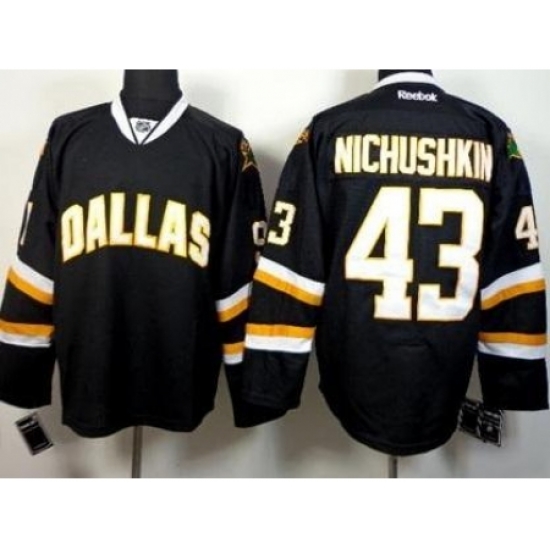 Dallas Stars 43 Valeri Nichushkin Black Stitched NHL Jersey Dallas Stars 43 Valeri Nichushkin Black Stitched NHL Jersey