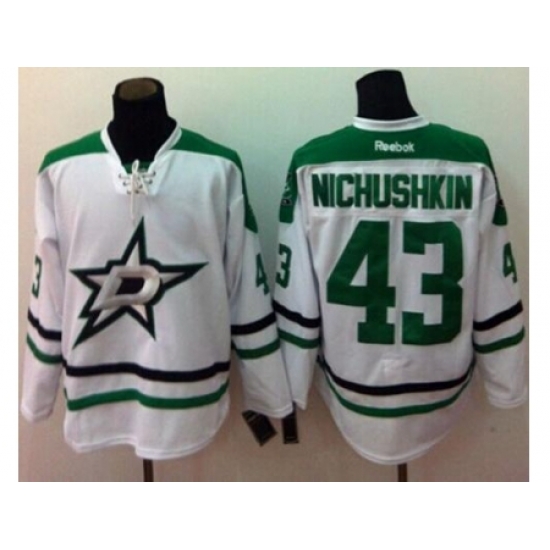 Dallas Stars #43 Valeri Nichushkin White Stitched NHL Jersey Dallas Stars #43 Valeri Nichushkin White Stitched NHL Jersey