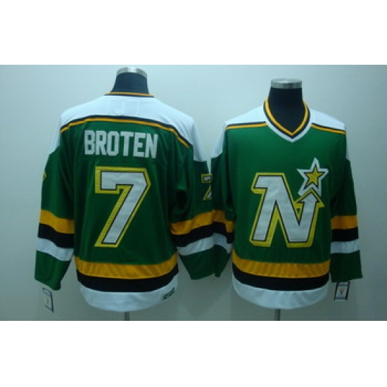 Dalls Stars 7 Broten Green Jerseys CCM Dalls Stars 7 Broten Green Jerseys CCM