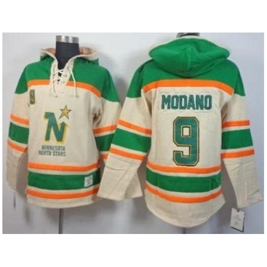 Dalls Stars #9 Mike Modano Cream Stitched NHL Sawyer Hooded Sweatshirt Dalls Stars #9 Mike Modano Cream Stitched NHL Sawyer Hooded Sweatshirt