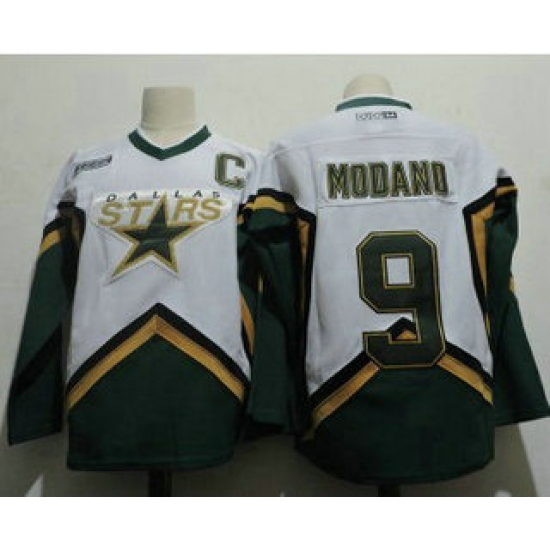 Men Dallas Stars 9 Mike Modano 2005 White CCM Throwback Stitched Vintage Hockey Jersey Men Dallas Stars 9 Mike Modano 2005 White CCM Throwback Stitched Vintage Hockey Jersey
