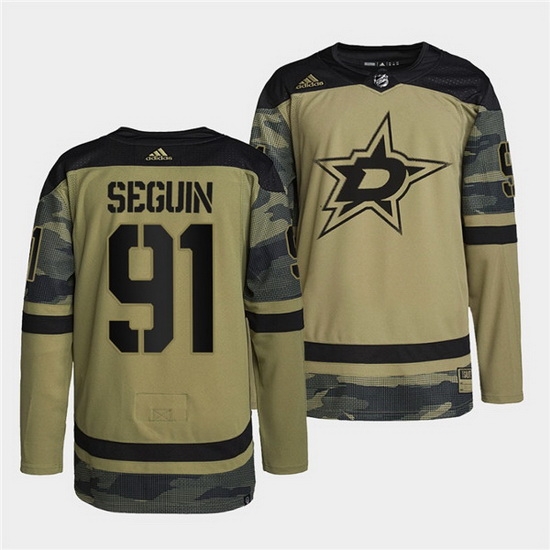Men Dallas Stars 91 Tyler Seguin 2022 Camo Military Appreciation Night Stitched jersey Men Dallas Stars 91 Tyler Seguin 2022 Camo Military Appreciation Night Stitched jersey
