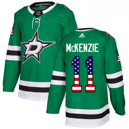 Mens Adidas Dallas Stars 11 Curtis McKenzie Authentic Green USA Flag Fashion NHL Jersey Mens Adidas Dallas Stars 11 Curtis McKenzie Authentic Green USA Flag Fashion NHL Jersey
