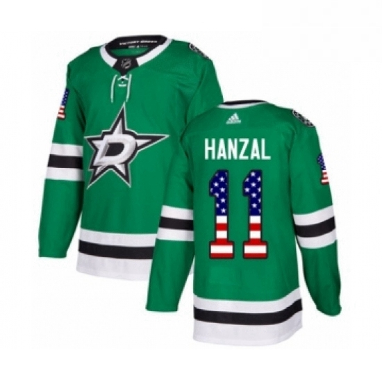 Mens Adidas Dallas Stars 11 Martin Hanzal Authentic Green USA Flag Fashion NHL Jersey Mens Adidas Dallas Stars 11 Martin Hanzal Authentic Green USA Flag Fashion NHL Jersey