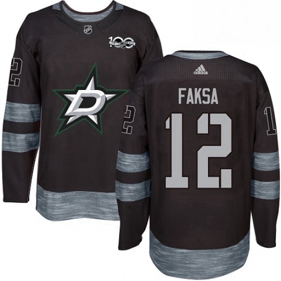 Mens Adidas Dallas Stars 12 Radek Faksa Premier Black 1917 2017 100th Anniversary NHL Jersey Mens Adidas Dallas Stars 12 Radek Faksa Premier Black 1917 2017 100th Anniversary NHL Jersey