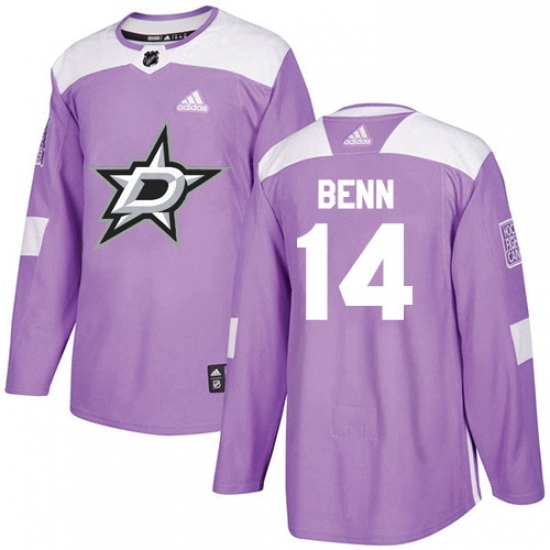 Mens Adidas Dallas Stars 14 Jamie Benn Authentic Purple Fights Cancer Practice NHL Jersey Mens Adidas Dallas Stars 14 Jamie Benn Authentic Purple Fights Cancer Practice NHL Jersey