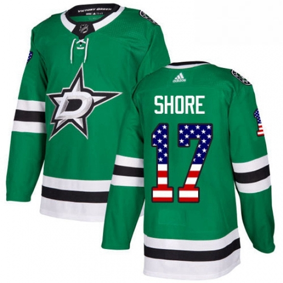 Mens Adidas Dallas Stars 17 Devin Shore Authentic Green USA Flag Fashion NHL Jersey Mens Adidas Dallas Stars 17 Devin Shore Authentic Green USA Flag Fashion NHL Jersey