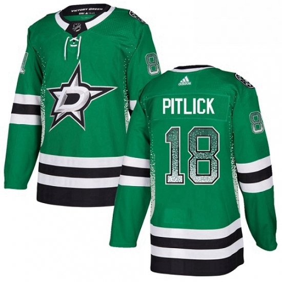 Mens Adidas Dallas Stars 18 Tyler Pitlick Authentic Green Drift Fashion NHL Jersey Mens Adidas Dallas Stars 18 Tyler Pitlick Authentic Green Drift Fashion NHL Jersey