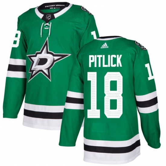 Mens Adidas Dallas Stars 18 Tyler Pitlick Authentic Green Home NHL Jersey Mens Adidas Dallas Stars 18 Tyler Pitlick Authentic Green Home NHL Jersey