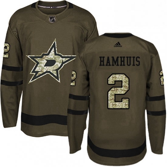 Mens Adidas Dallas Stars 2 Dan Hamhuis Authentic Green Salute to Service NHL Jersey Mens Adidas Dallas Stars 2 Dan Hamhuis Authentic Green Salute to Service NHL Jersey