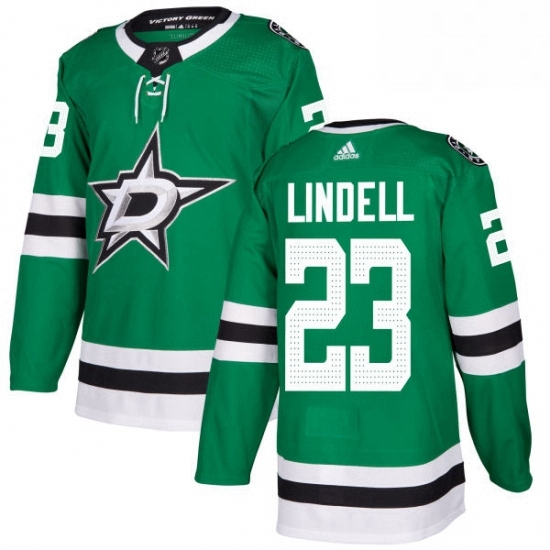 Mens Adidas Dallas Stars 23 Esa Lindell Premier Green Home NHL Jersey 