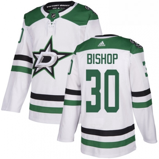 Mens Adidas Dallas Stars 30 Ben Bishop White Road Authentic Stitched NHL Jersey Mens Adidas Dallas Stars 30 Ben Bishop White Road Authentic Stitched NHL Jersey