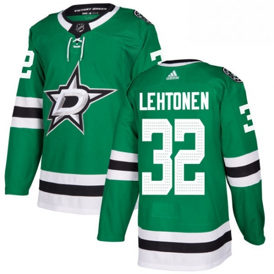 Mens Adidas Dallas Stars 32 Kari Lehtonen Authentic Green Home NHL Jersey Mens Adidas Dallas Stars 32 Kari Lehtonen Authentic Green Home NHL Jersey