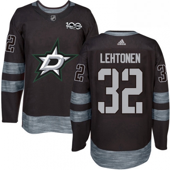 Mens Adidas Dallas Stars 32 Kari Lehtonen Premier Black 1917 2017 100th Anniversary NHL Jersey Mens Adidas Dallas Stars 32 Kari Lehtonen Premier Black 1917 2017 100th Anniversary NHL Jersey