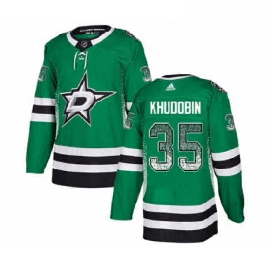 Mens Adidas Dallas Stars 35 Anton Khudobin Authentic Green Drift Fashion NHL Jersey Mens Adidas Dallas Stars 35 Anton Khudobin Authentic Green Drift Fashion NHL Jersey