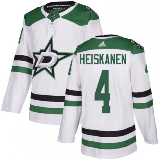 Mens Adidas Dallas Stars 4 Miro Heiskanen White Road Authentic Stitched NHL Jersey Mens Adidas Dallas Stars 4 Miro Heiskanen White Road Authentic Stitched NHL Jersey