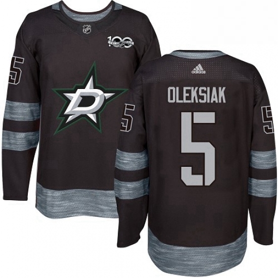 Mens Adidas Dallas Stars 5 Jamie Oleksiak Premier Black 1917 2017 100th Anniversary NHL Jersey Mens Adidas Dallas Stars 5 Jamie Oleksiak Premier Black 1917 2017 100th Anniversary NHL Jersey