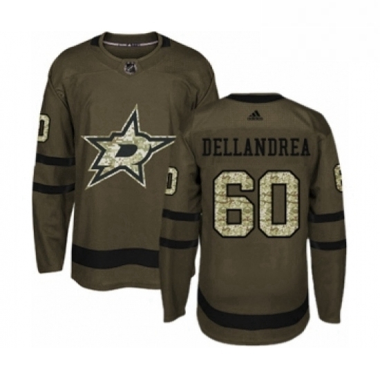 Mens Adidas Dallas Stars 60 Ty Dellandrea Authentic Green Salute to Service NHL Jersey Mens Adidas Dallas Stars 60 Ty Dellandrea Authentic Green Salute to Service NHL Jersey