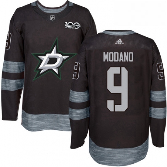 Mens Adidas Dallas Stars 9 Mike Modano Authentic Black 1917 2017 100th Anniversary NHL Jersey Mens Adidas Dallas Stars 9 Mike Modano Authentic Black 1917 2017 100th Anniversary NHL Jersey