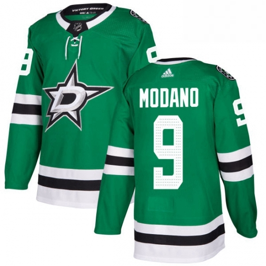 Mens Adidas Dallas Stars 9 Mike Modano Premier Green Home NHL Jersey 
