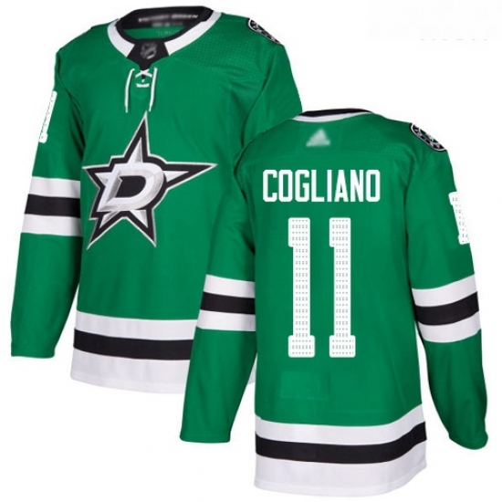 Stars #11 Andrew Cogliano Green Home Authentic Stitched Hockey Jersey Stars #11 Andrew Cogliano Green Home Authentic Stitched Hockey Jersey