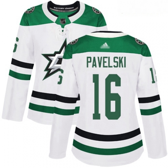 Stars #16 Joe Pavelski White Road Authentic Women Stitched Hockey Jersey Stars #16 Joe Pavelski White Road Authentic Women Stitched Hockey Jersey