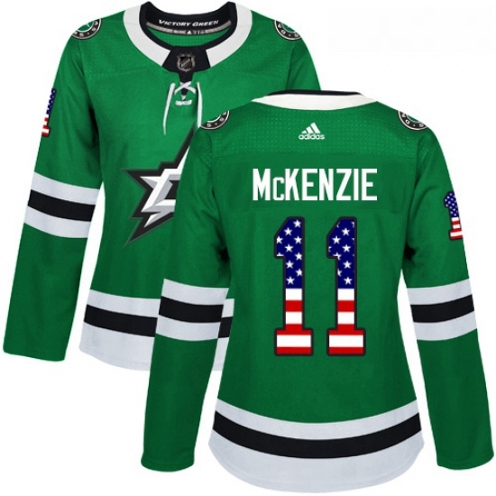 Womens Adidas Dallas Stars 11 Curtis McKenzie Authentic Green USA Flag Fashion NHL Jersey Womens Adidas Dallas Stars 11 Curtis McKenzie Authentic Green USA Flag Fashion NHL Jersey