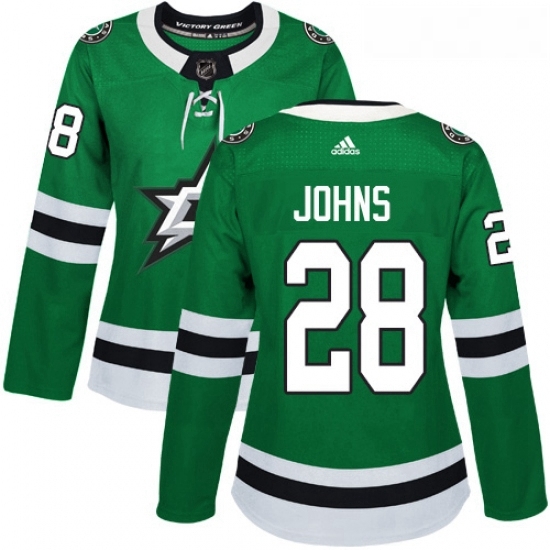 Womens Adidas Dallas Stars 28 Stephen Johns Premier Green Home NHL Jersey Womens Adidas Dallas Stars 28 Stephen Johns Premier Green Home NHL Jersey