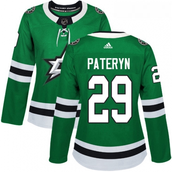 Womens Adidas Dallas Stars 29 Greg Pateryn Authentic Green Home NHL Jersey Womens Adidas Dallas Stars 29 Greg Pateryn Authentic Green Home NHL Jersey